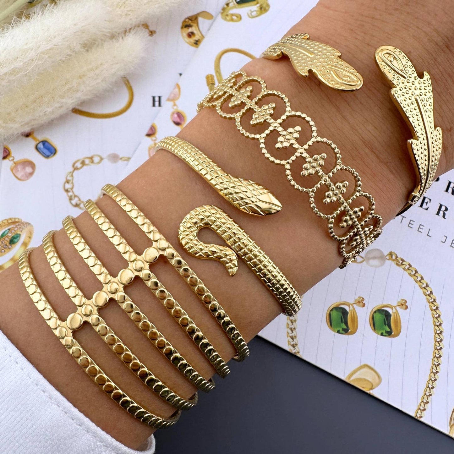 18K gold plated Stainless steel bracelet