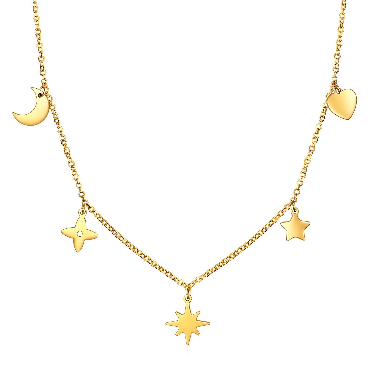 18K gold plated Stainless steel  Star necklace