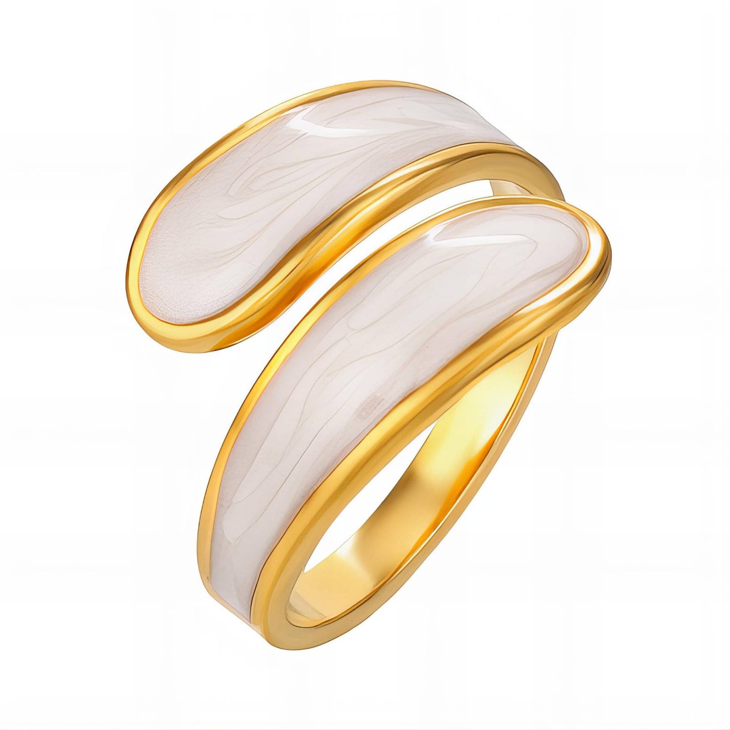 18K gold plated Stainless steel finger ring