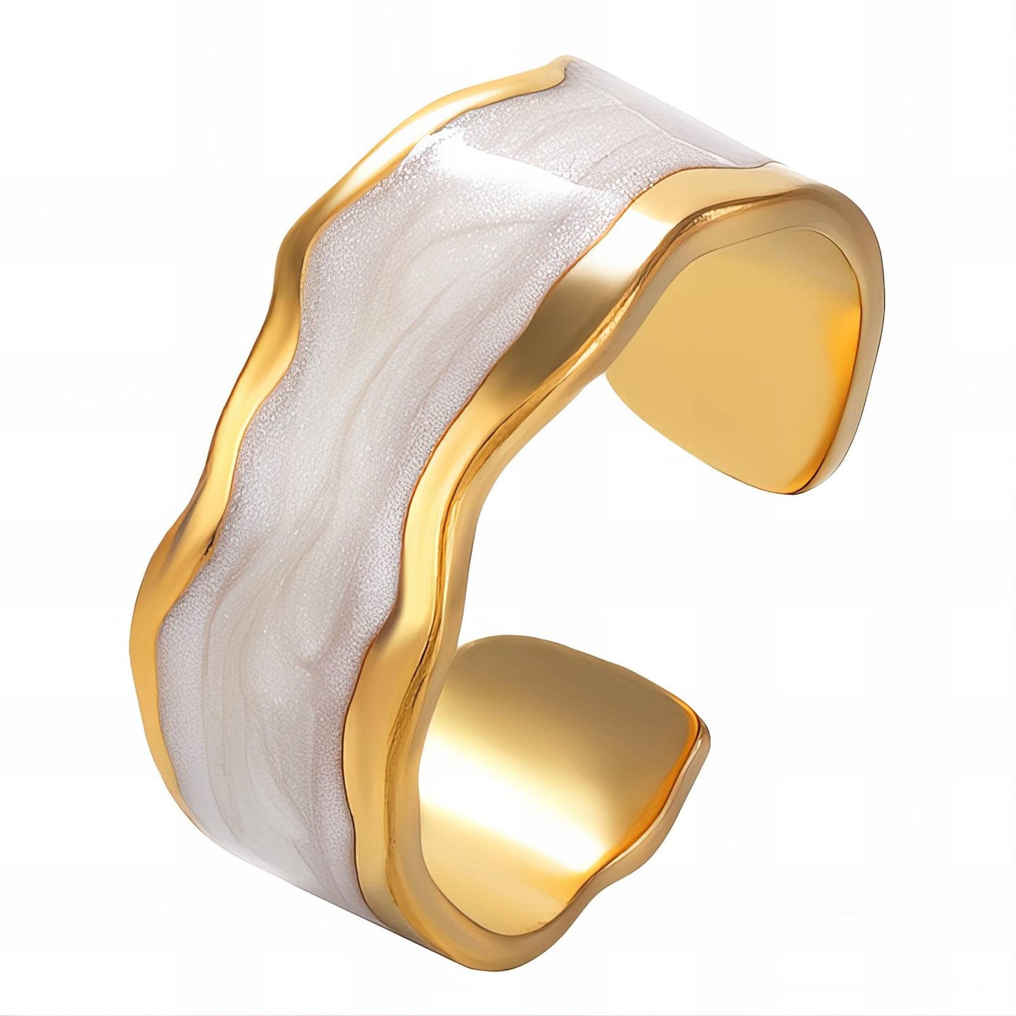 18K gold plated Stainless steel finger ring