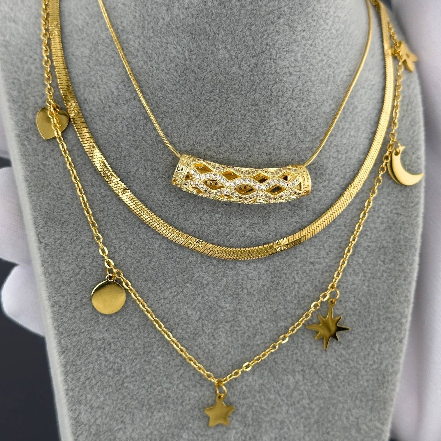 18K gold plated Stainless steel  Star necklace